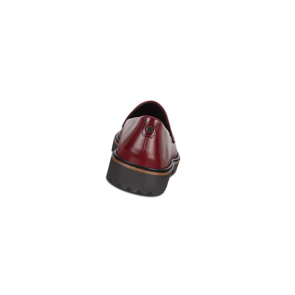 Women's Ecco Incise Tailored Dress Shoes Burgundy | USA 101HAP